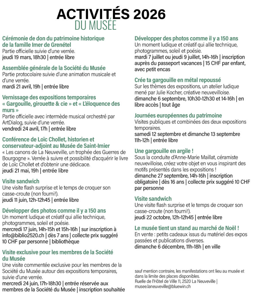 Programme activite  898x1024 Programme de la saison 2026